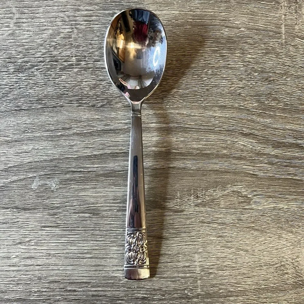 Reed & Barton HARVEST BOUQUET Stainless 18/10 Silverware Soup Spoon Replacement